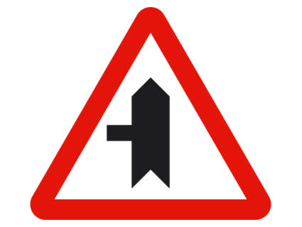 Al ver esta señal sabremos que nos aproximamos a una intersección en la que...