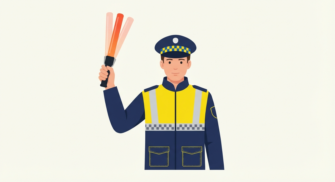 ¿A qué están obligados los usuarios de la vía hacia los que un agente de tráfico dirige el balanceo de una luz roja o amarilla?