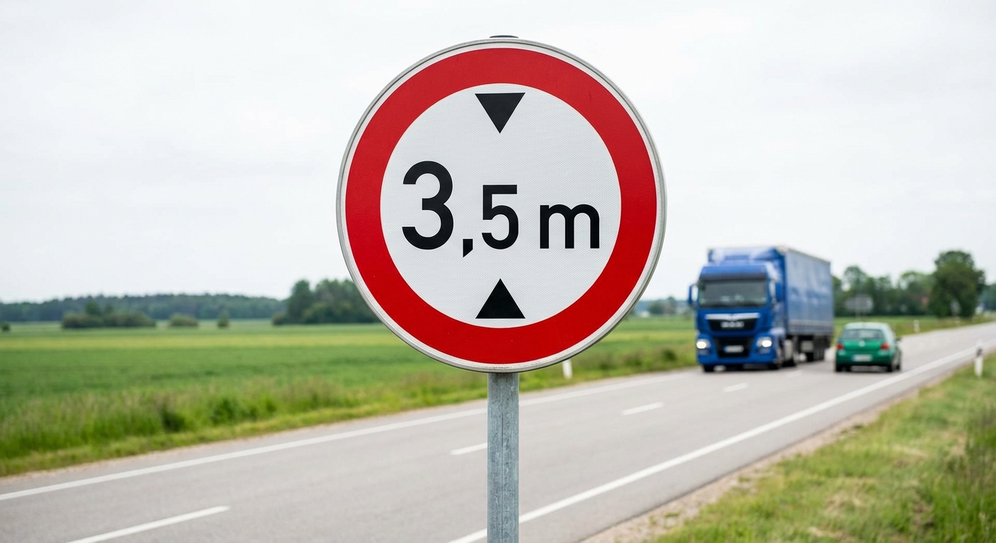 Si conduce un camión que arrastra un remolque, ¿a cuál afecta esta señal?