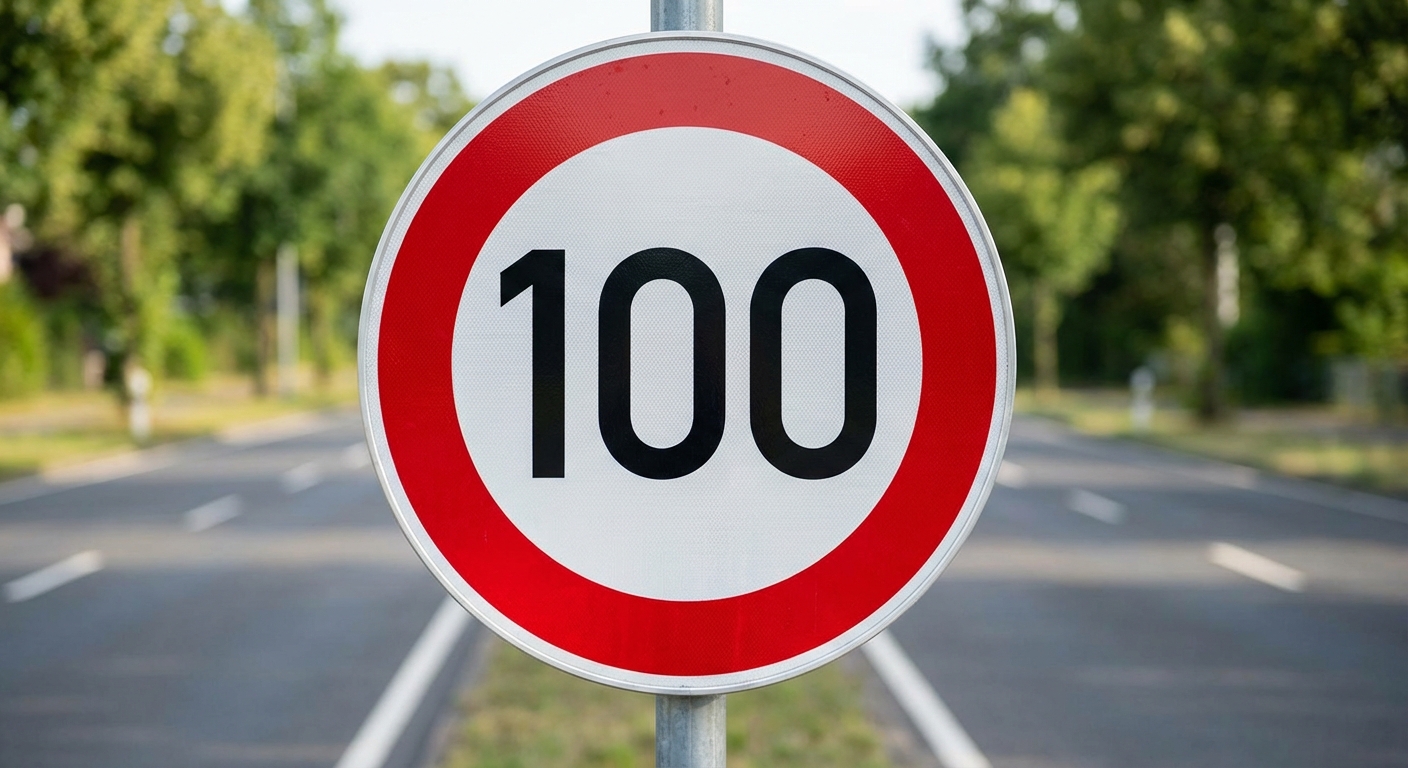 ¿A qué tipo de límite de velocidad se refiere la cifra inscrita en esta señal vertical de reglamentación?