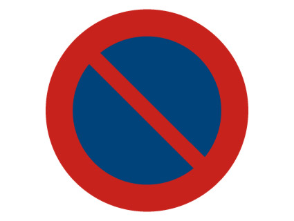 Conduce un conjunto de vehículos. ¿Puede efectuar una parada en el lado de la calzada donde esté situada esta señal?