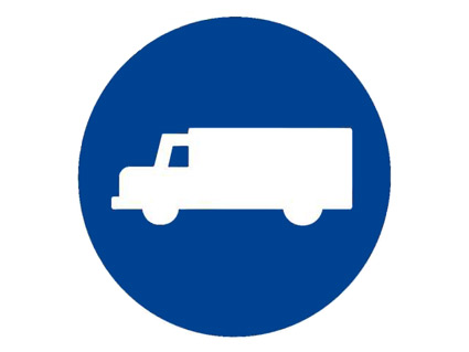 Si usted conduce un camión de hasta 3.500 kg de MMA, ¿puede circular por una calzada así señalizada?