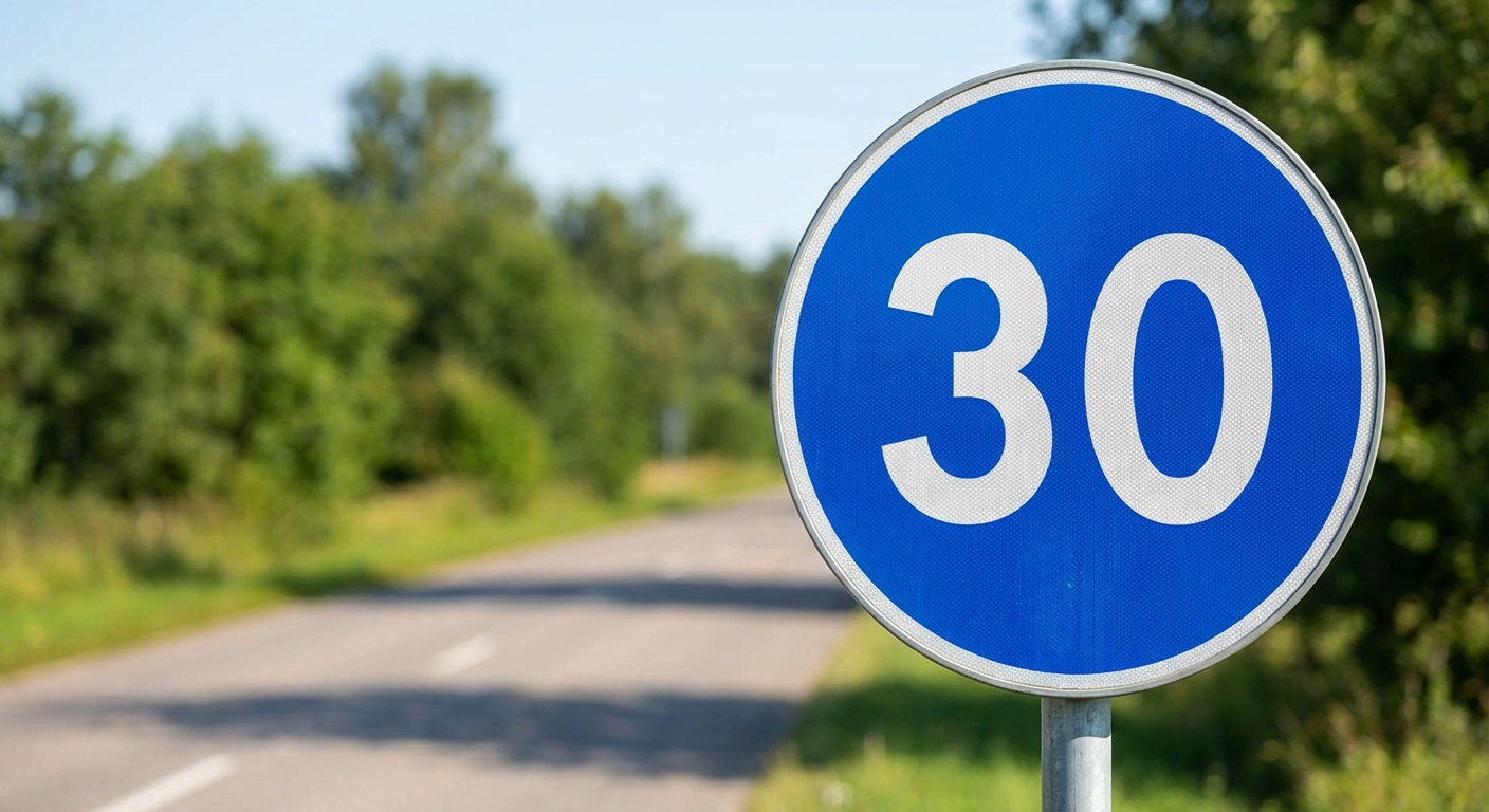 A partir de la señal, ¿a qué velocidad máxima está permitido circular conduciendo un ciclomotor?