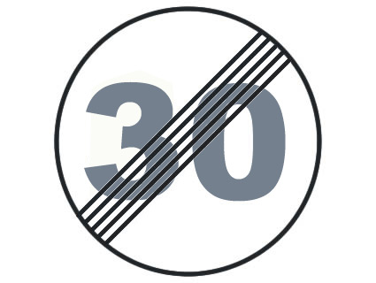 A partir de la señal, ¿a qué velocidad circulará con su ciclomotor?