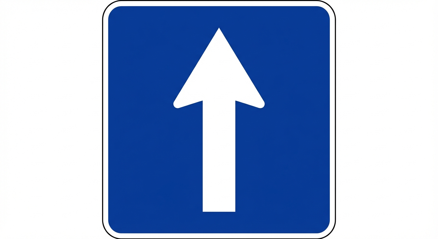 ¿Podremos efectuar un cambio de sentido a la vista de la señal?