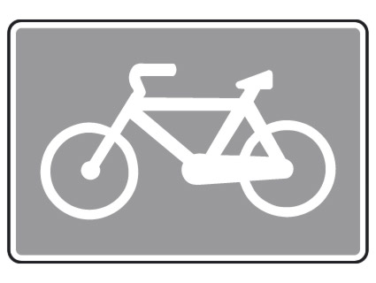 El conductor de un ciclomotor, ¿podrá circular por una vía indicada con esta señal?