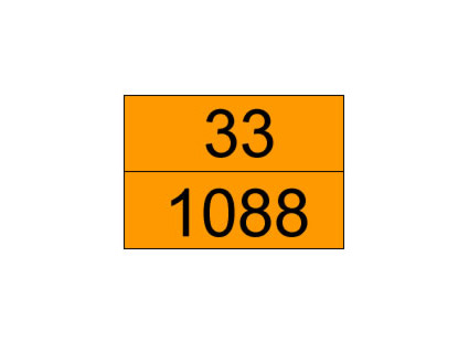 En la parte trasera de un camión está colocada esta placa. ¿Qué indica?