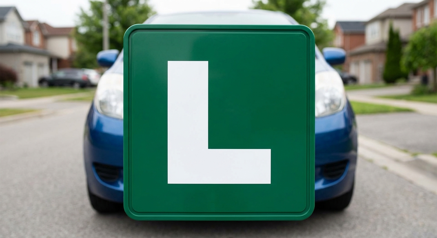 ¿En qué ubicación de la zona trasera de un turismo debe fijar obligatoriamente la señal identificativa de conductor novel una persona que acaba de obtener su permiso?